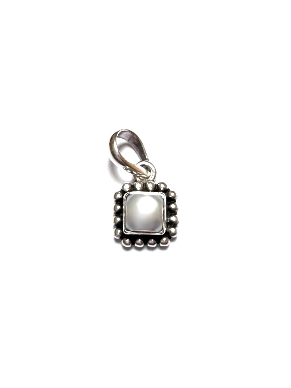 SILPADA Pendant White Button Pearl ONLY Sterling Silver S1211 V.GOOD COND